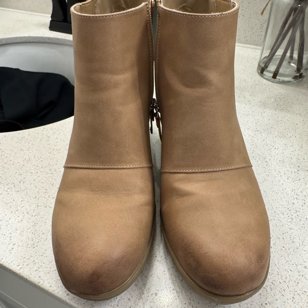 Elegant Tan Ankle Booties